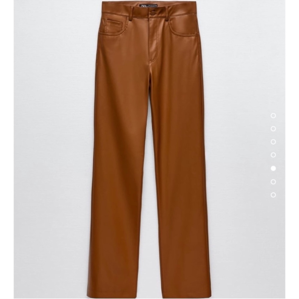 Zara faux leather pants